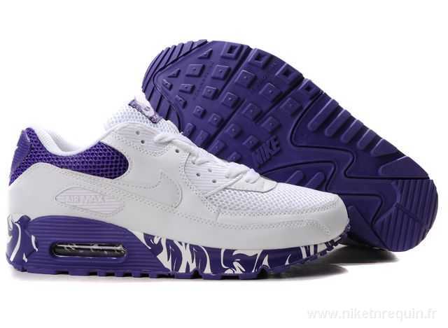 Violet Et Blanc Chaussures Nike Air Max 90